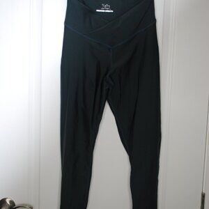 2 pairs Obbesions Shapewear leggings in black and blue